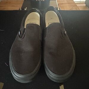 NEW Vans Classic Black Slip-On Shoes size 7.5
